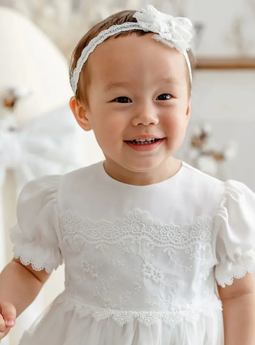Robe de baptême dentelle