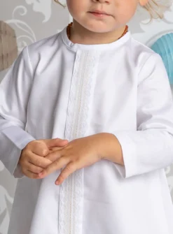 Robe de baptême garçon manches longues Joseph