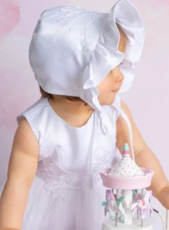Robe de baptême Lisa + cape + bonnet