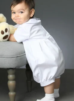 Robe de baptême longue barboteuse + jupe
