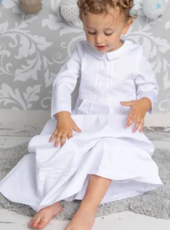 Robe de baptême longue pour garçon