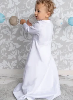 Robe de baptême longue pour garçon