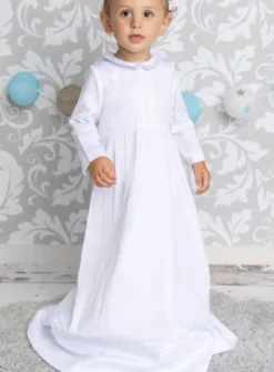 Robe de baptême longue pour garçon