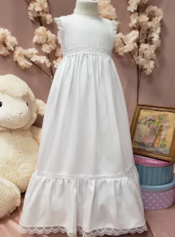 Robe de baptême longue traditionnelle Léa