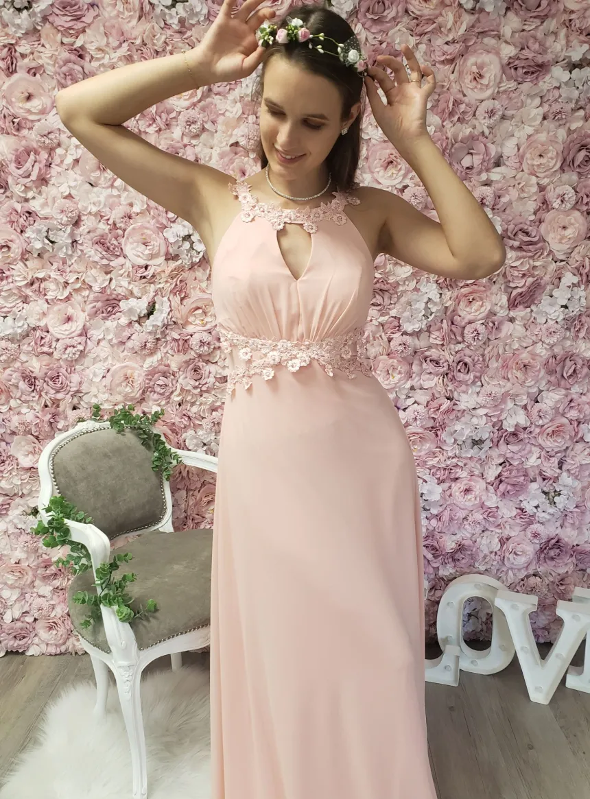 Robe de cocktail longue femme Hilarion