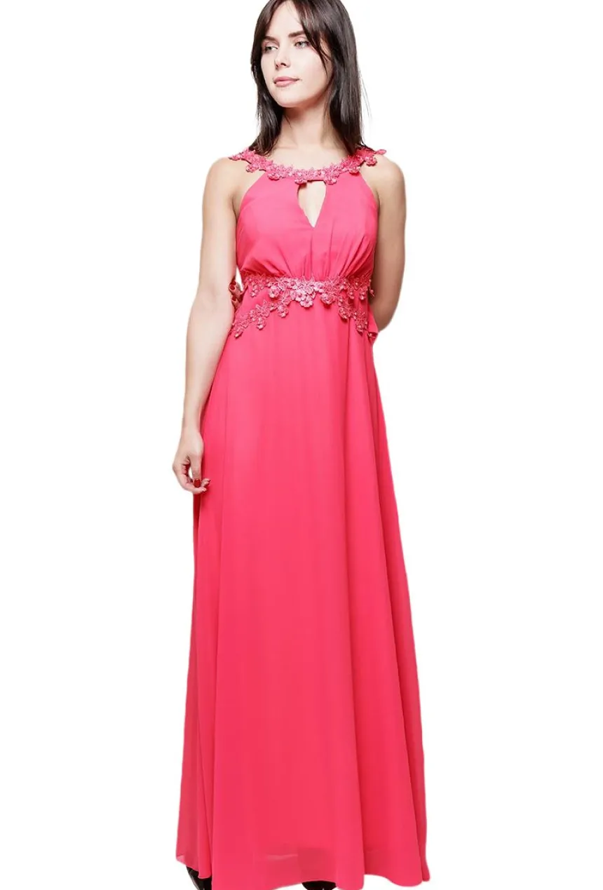 Robe de cocktail longue femme Hilarion