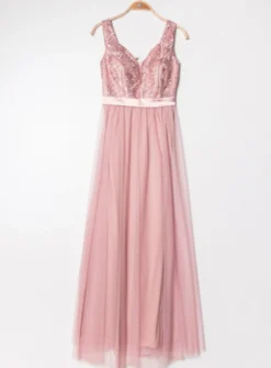 Robe de cocktail longue femme