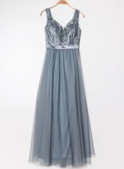 Robe de cocktail longue femme