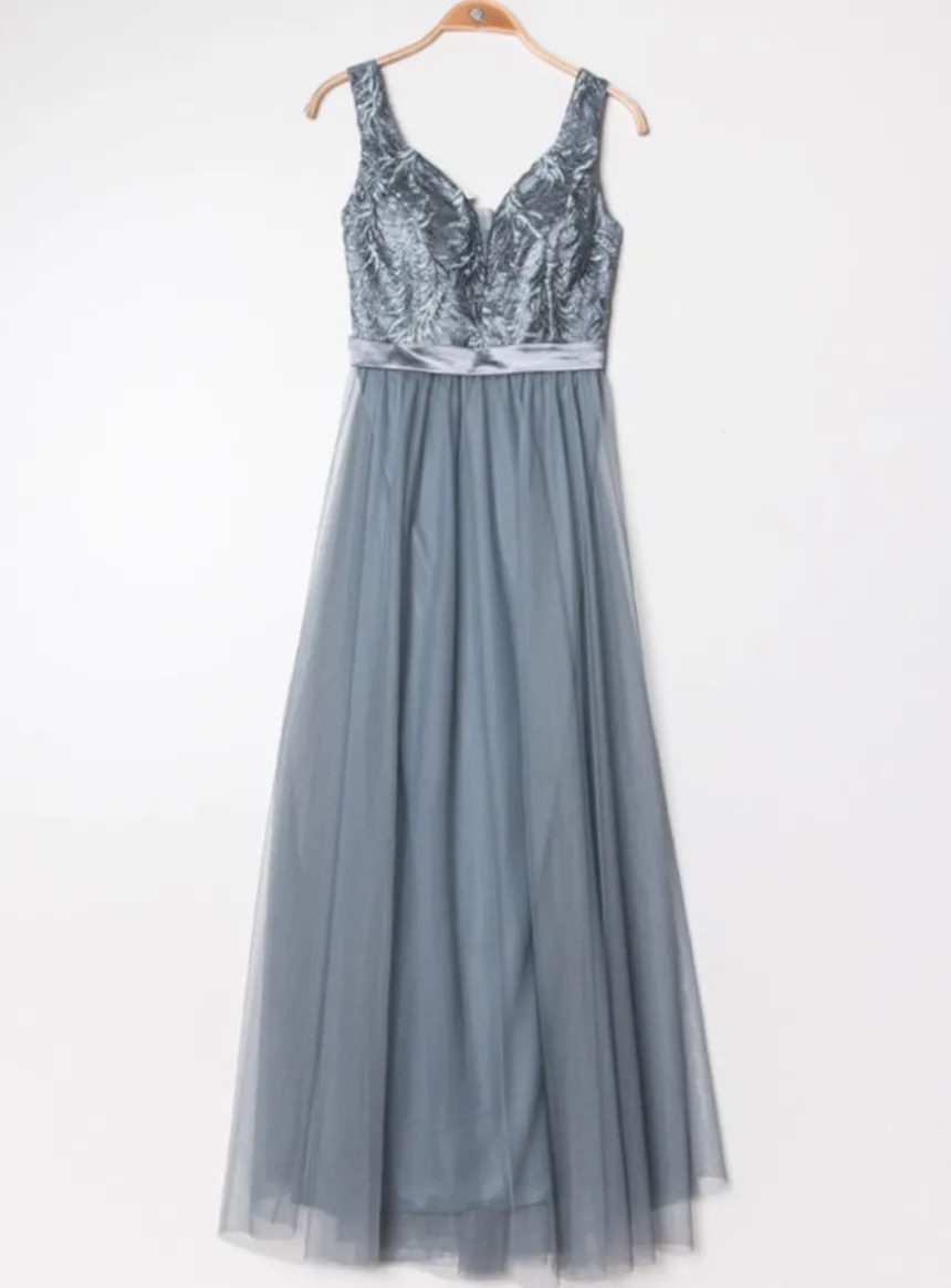 Robe de cocktail longue femme