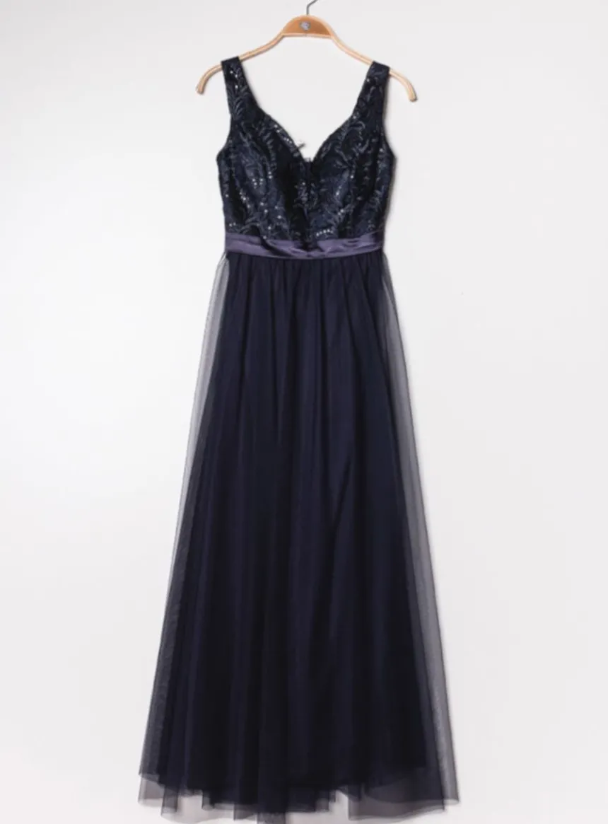 Robe de cocktail longue femme
