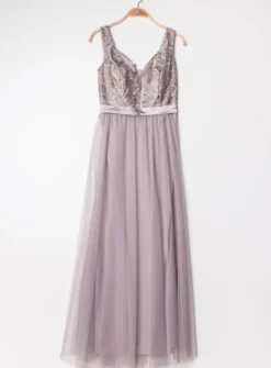 Robe de cocktail longue femme