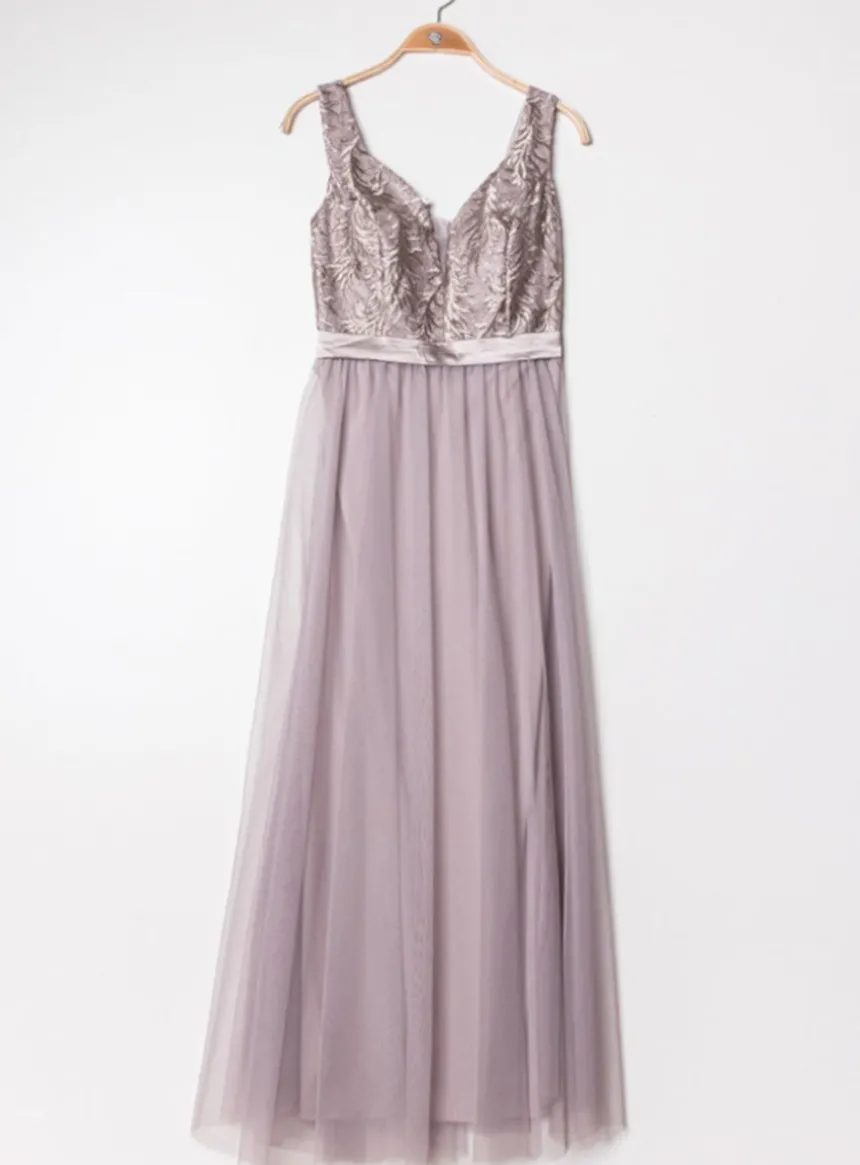 Robe de cocktail longue femme