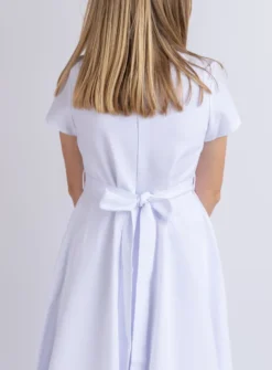 Robe de communion Kenza + ceinture dentelle - Collection Création