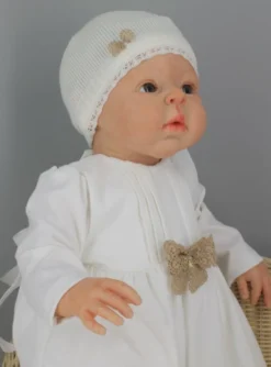 Robe de cérémonie bébé Mathide + boléro + bonnet