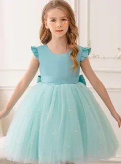Robe de cérémonie courte fille Aude