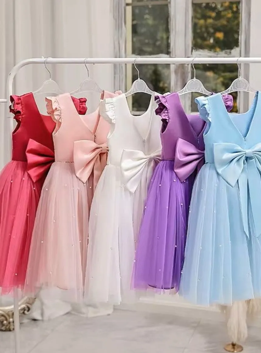 Robe de cérémonie courte fille Aude
