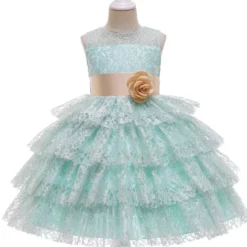 Robe de cérémonie dentelle fille