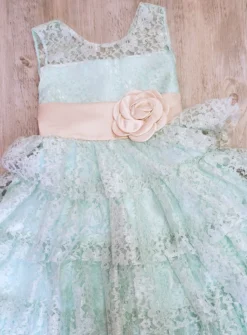 Robe de cérémonie dentelle fille