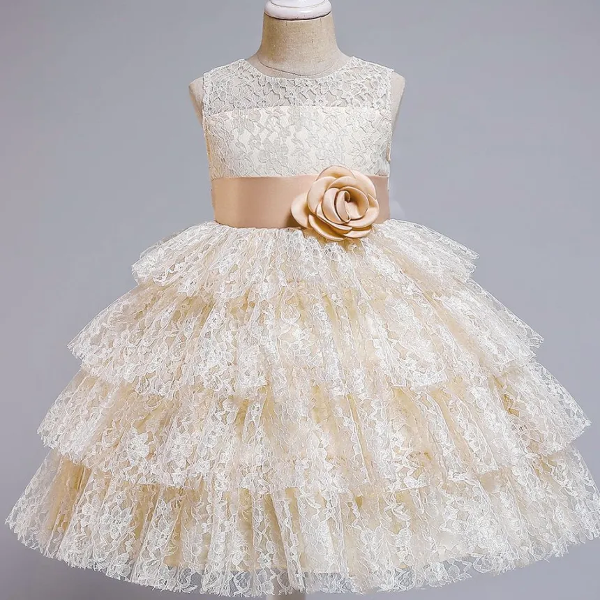 Robe de cérémonie dentelle fille