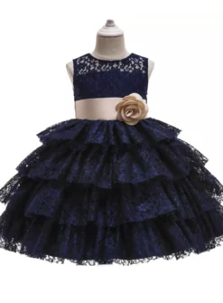 Robe de cérémonie dentelle fille