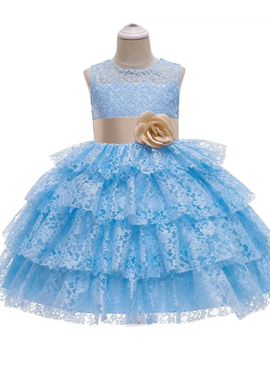 Robe de cérémonie dentelle fille