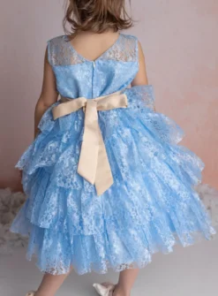 Robe de cérémonie dentelle fille