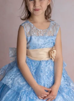 Robe de cérémonie dentelle fille