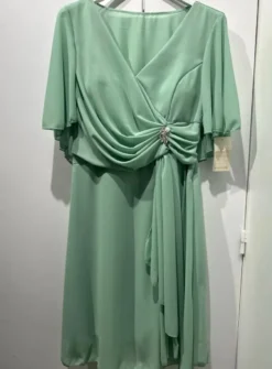 Robe de cérémonie femme grande taille en mousseline