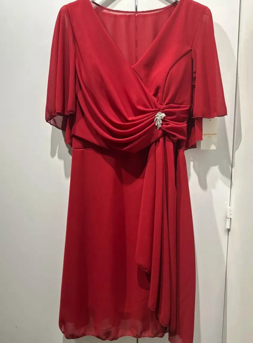Robe de cérémonie femme grande taille en mousseline