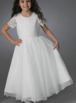 Robe de cérémonie Fille Adria dentelle