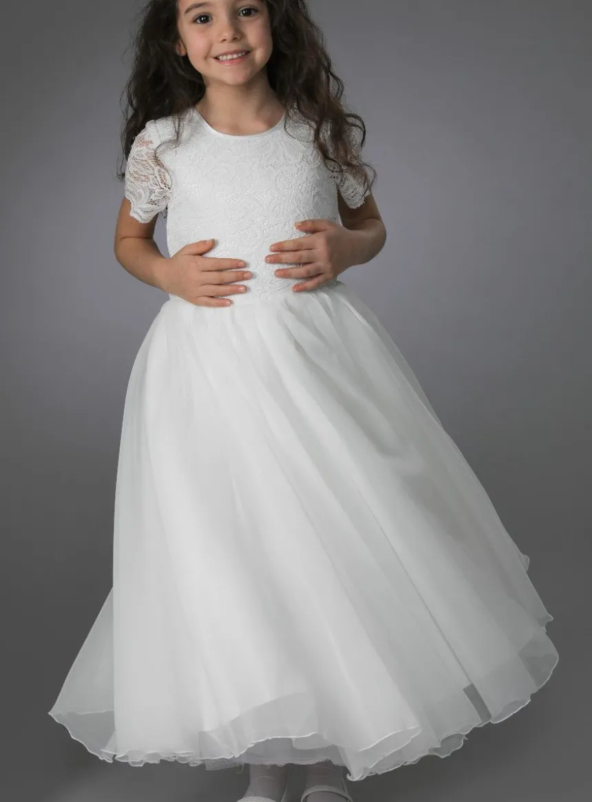 Robe de cérémonie Fille Adria dentelle