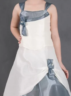 Robe de cérémonie fille Amélia + étole Gris 2 ans