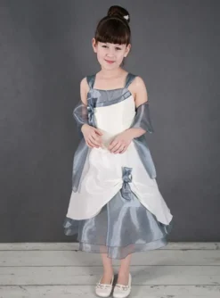 Robe de cérémonie fille Amélia + étole Gris 2 ans
