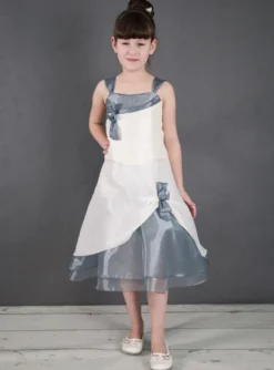 Robe de cérémonie fille Amélia + étole Gris 2 ans