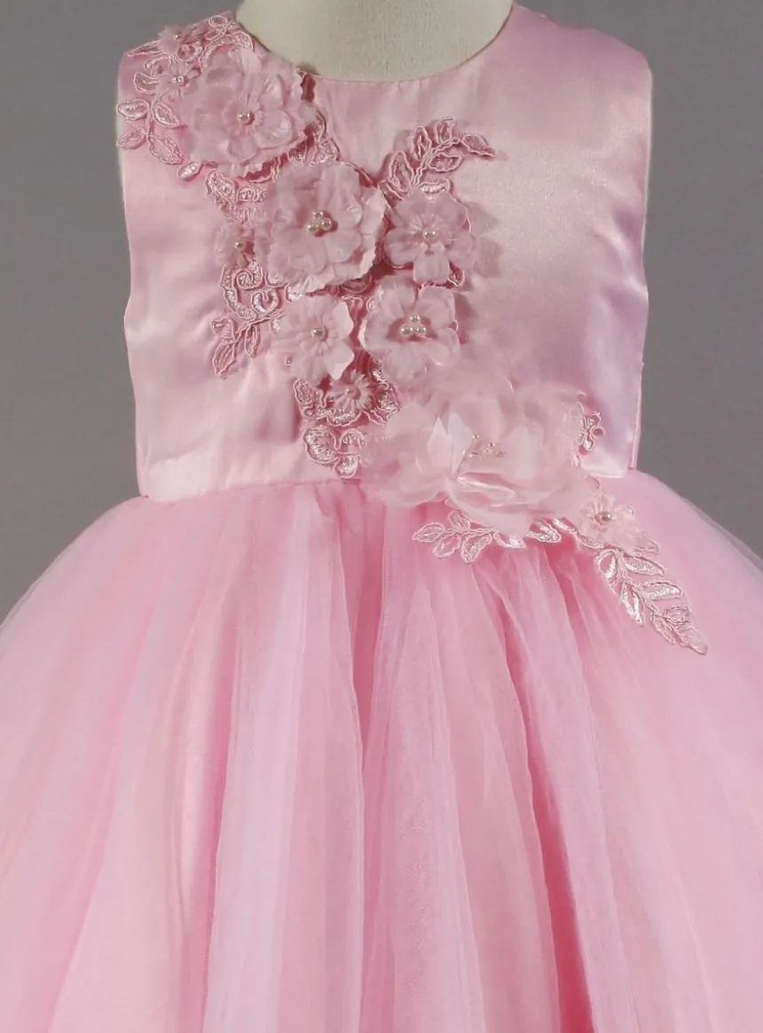 Robe de cérémonie fille Cerise