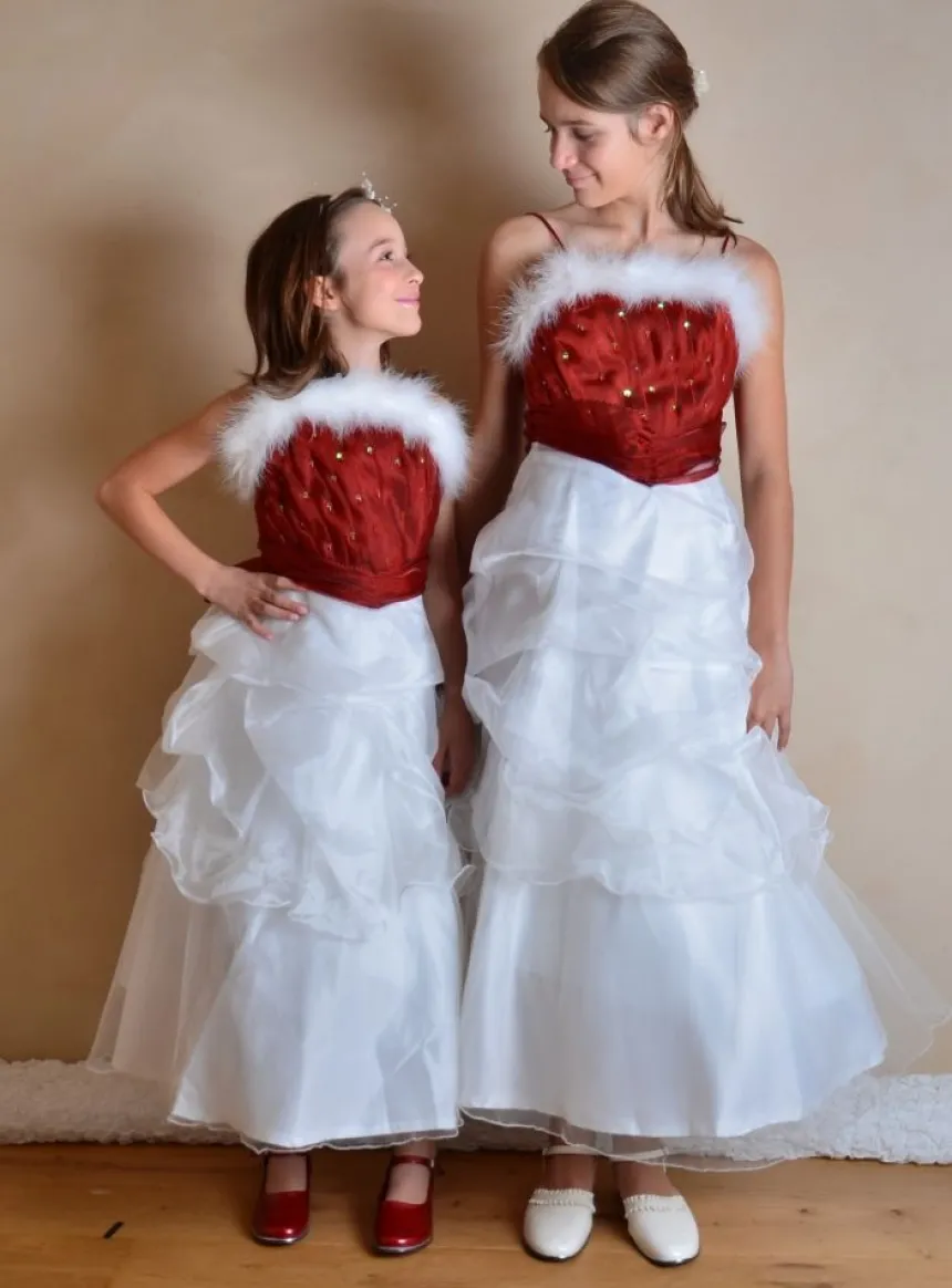 Robe de cérémonie fille Festi Rouge 2 ans