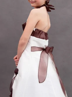 Robe de cérémonie fille Suri marron Marron 2 ans