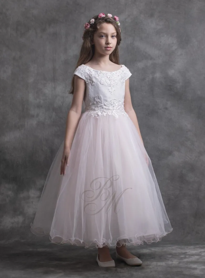 Robe de Cérémonie fille tulle buste dentelle - Gamme Luxe