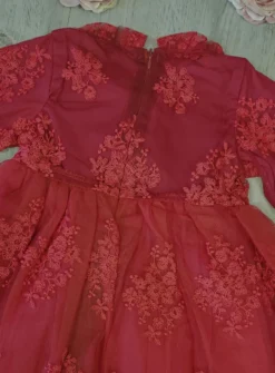 Robe de cérémonie manches longues dentelle Isis