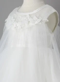 Robe de Cérémonie petite fille Charlotte Ivoire - Ecru 2 ans
