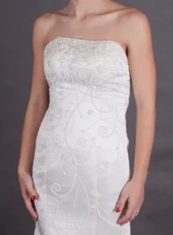 Robe de mariée sirène perlée