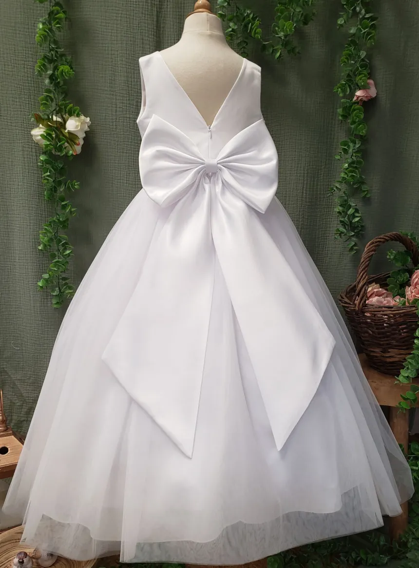 Robe demoiselle d'honneur longue fille Nelly