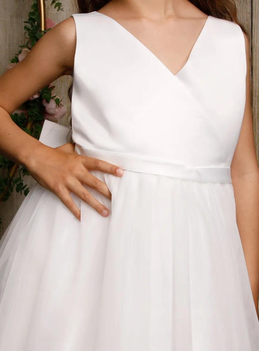 Robe demoiselle d'honneur longue fille Nelly