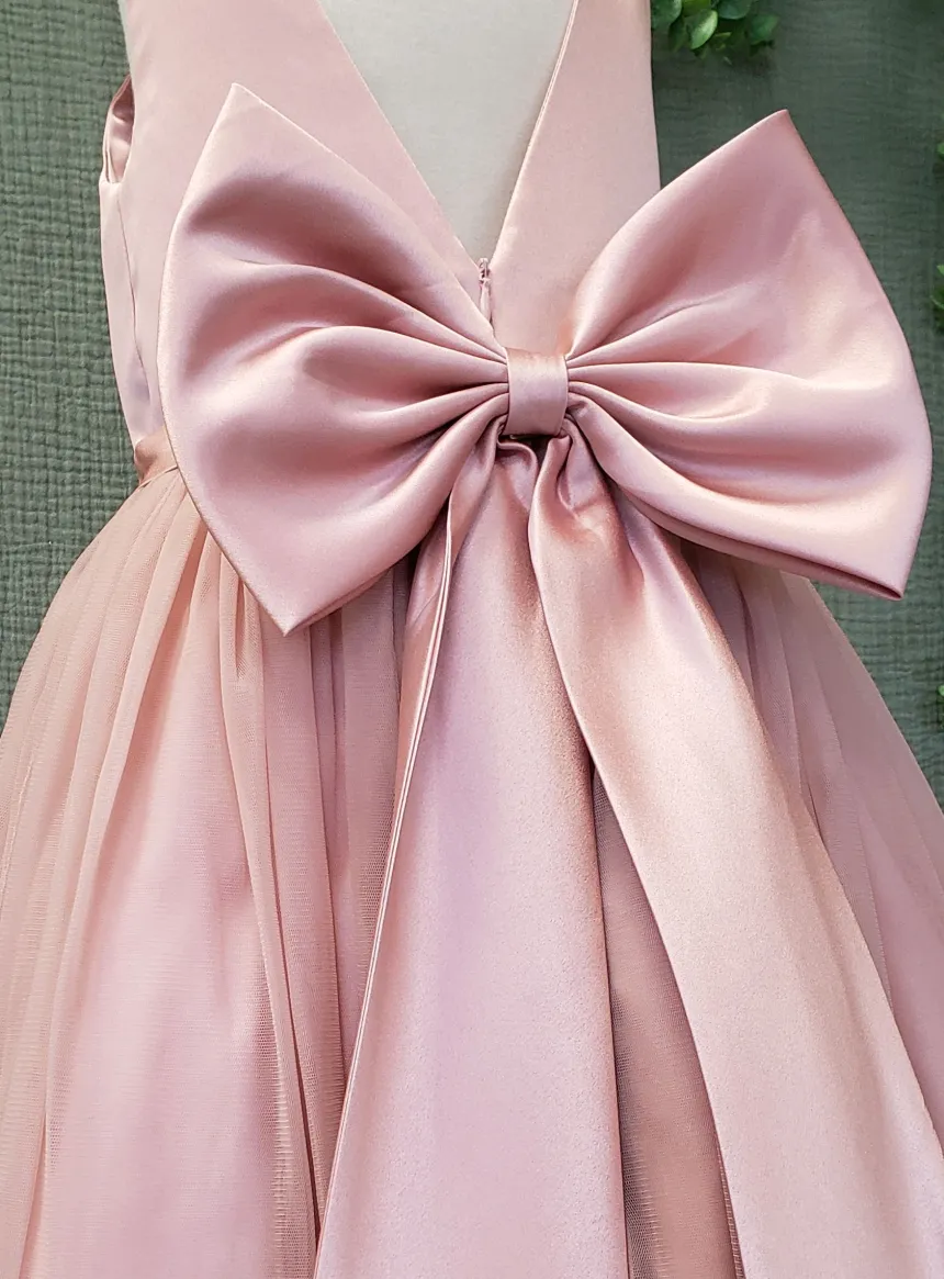 Robe demoiselle d'honneur longue fille Nelly