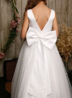 Robe demoiselle d'honneur longue fille Nelly