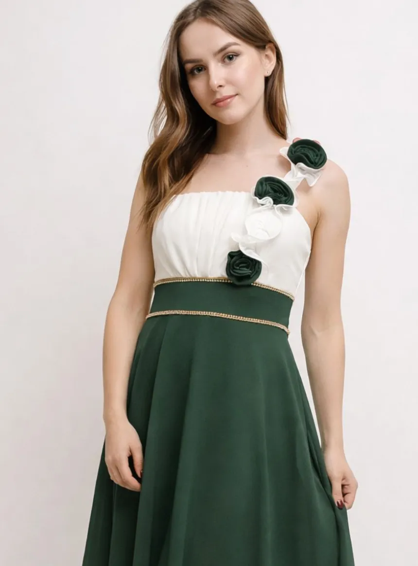 Robe demoiselle d'honneur longue femme mousseline