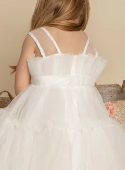 Robe de princesse fille pour mariage Tulle