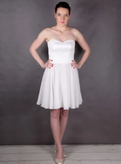 Robe de soirée blanche bustier Julietta Blanc 42