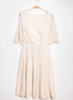 Robe de soirée courte femme cape