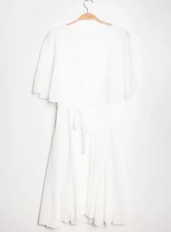 Robe de soirée courte femme cape